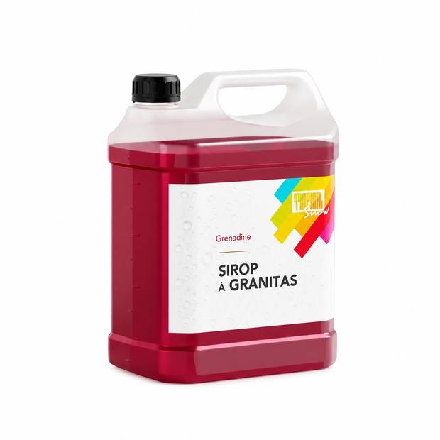 Bidon compact de sirop à granita Grenadine, 5 litres — visuel de présentation