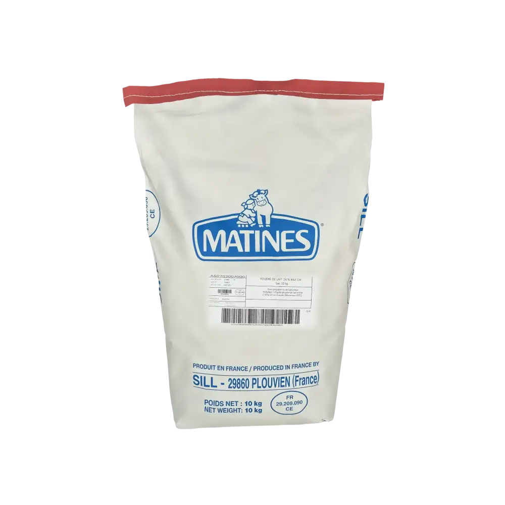 Sac de Lait Entier en Poudre de 1 kg Matines, idéal pour la Préparation de Glaces Italiennes