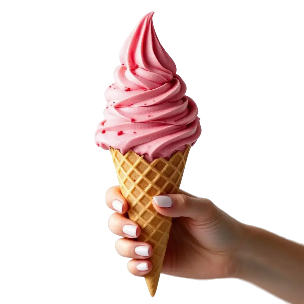 Mezcla Para Helado Soft Sabor Fresa Natural - Corazón de Fresa - Mezcla Para Helado Soft