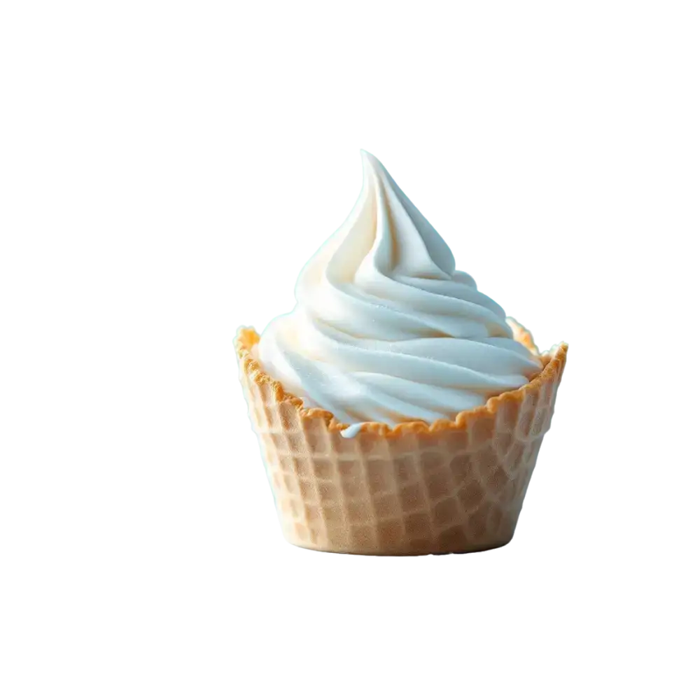 cono de vainilla, Helado Soft cremoso Gelmix con Sabor Yogur de nube de leche
